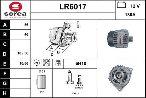 Sera LR6017 - Генератор autozip.com.ua