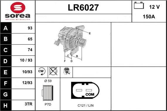 Sera LR6027 - Генератор autozip.com.ua