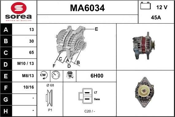 Sera MA6034 - Генератор autozip.com.ua