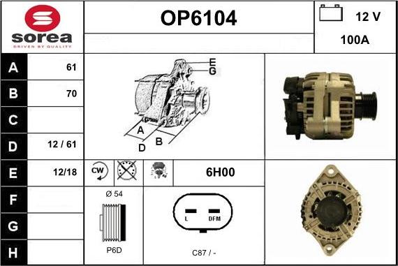 Sera OP6104 - Генератор autozip.com.ua