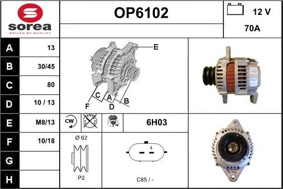 Sera OP6102 - Генератор autozip.com.ua