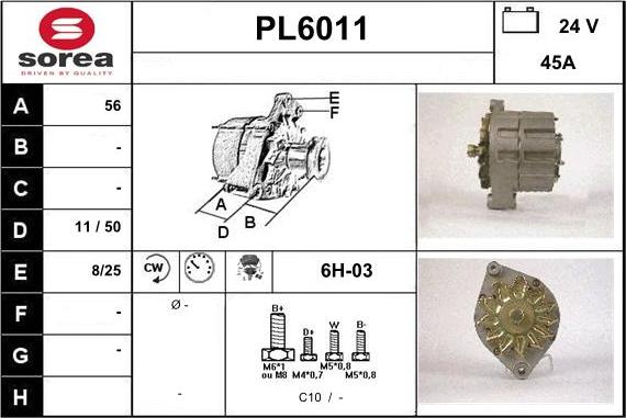 Sera PL6011 - Генератор autozip.com.ua