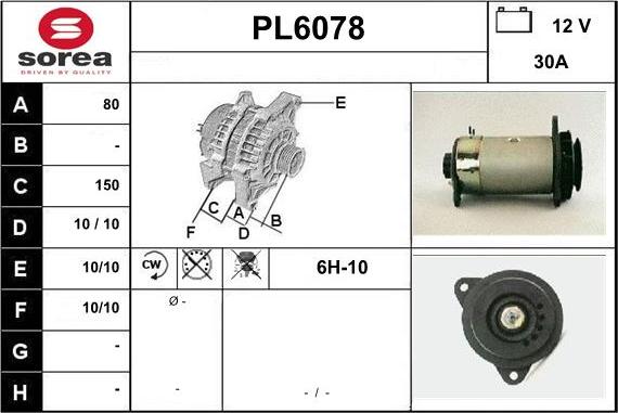 Sera PL6078 - Генератор autozip.com.ua