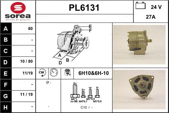 Sera PL6131 - Генератор autozip.com.ua