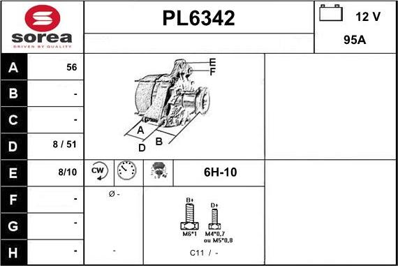 Sera PL6342 - Генератор autozip.com.ua