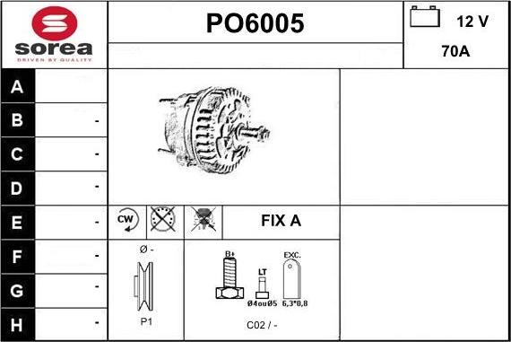 Sera PO6005 - Генератор autozip.com.ua