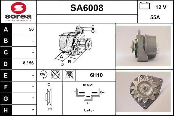 Sera SA6008 - Генератор autozip.com.ua