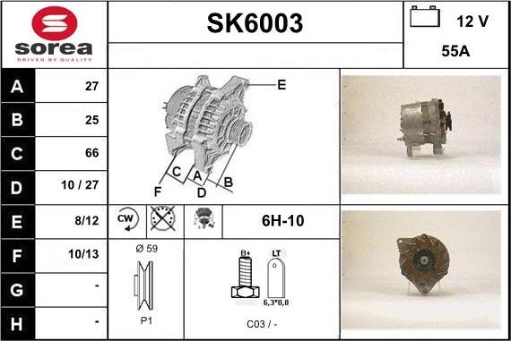 Sera SK6003 - Генератор autozip.com.ua