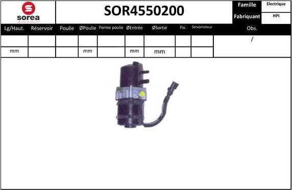 Sera SOR4550200 - Гідравлічний насос, рульове управління, ГУР autozip.com.ua
