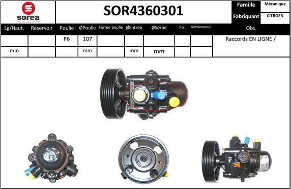 Sera SOR4360301 - Гідравлічний насос, рульове управління, ГУР autozip.com.ua