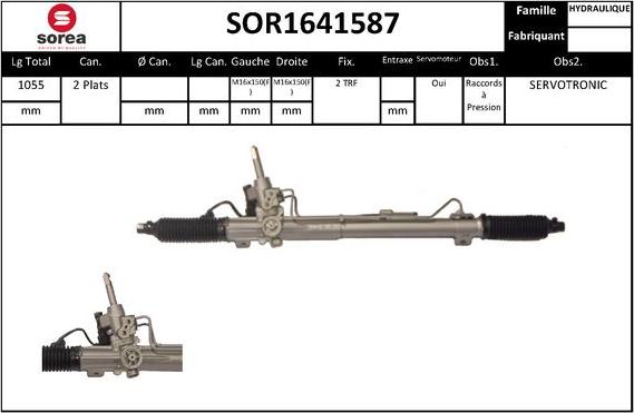 Sera SOR1641587 - Рульовий механізм, рейка autozip.com.ua