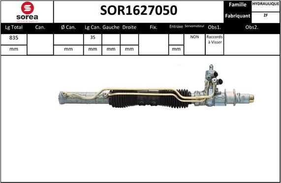 Sera SOR1627050 - Рульовий механізм, рейка autozip.com.ua