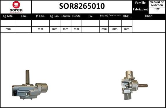 Sera SOR8265010 - Рульова колонка autozip.com.ua