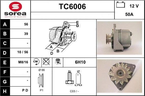 Sera TC6006 - Генератор autozip.com.ua