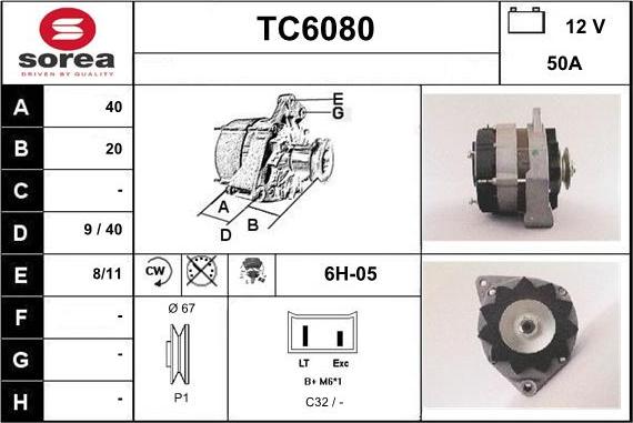 Sera TC6080 - Генератор autozip.com.ua