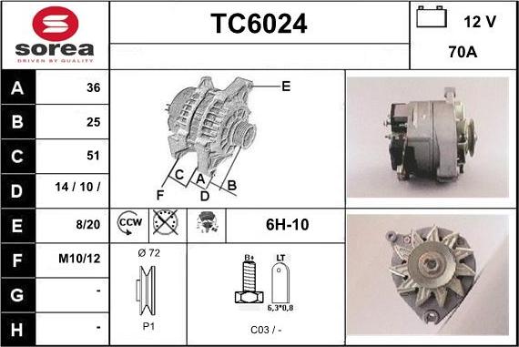 Sera TC6024 - Генератор autozip.com.ua