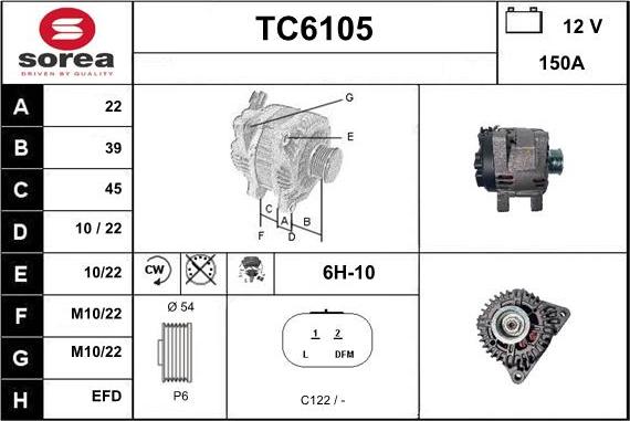 Sera TC6105 - Генератор autozip.com.ua