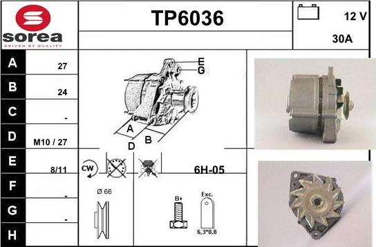 Sera TP6036 - Генератор autozip.com.ua