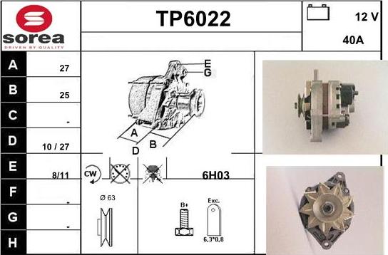 Sera TP6022 - Генератор autozip.com.ua