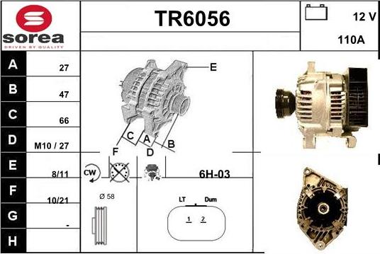 Sera TR6056 - Генератор autozip.com.ua