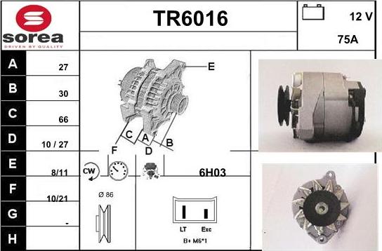 Sera TR6016 - Генератор autozip.com.ua