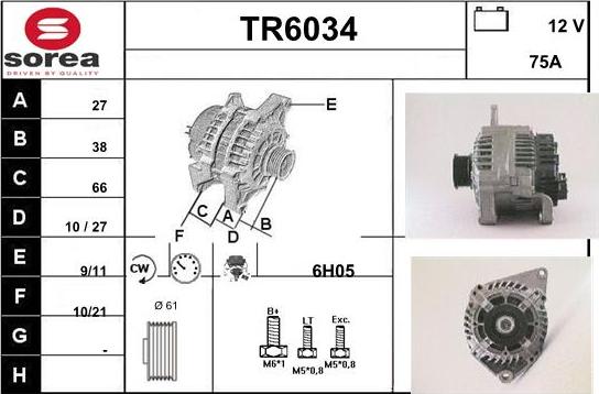 Sera TR6034 - Генератор autozip.com.ua