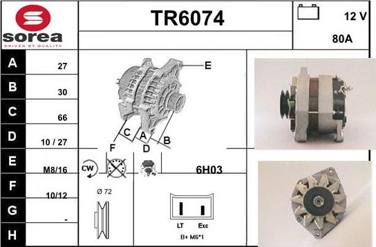 Sera TR6074 - Генератор autozip.com.ua