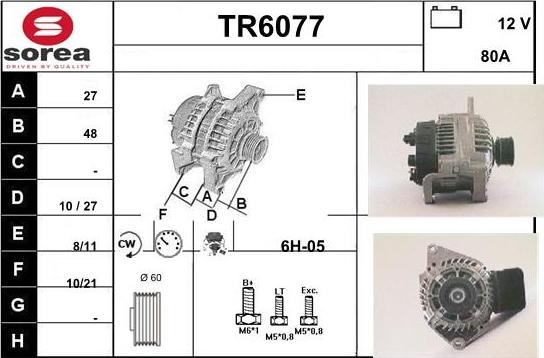 Sera TR6077 - Генератор autozip.com.ua