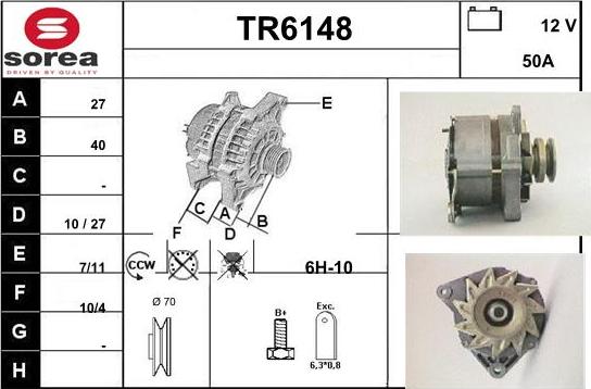 Sera TR6148 - Генератор autozip.com.ua