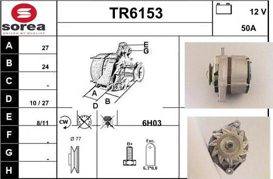 Sera TR6153 - Генератор autozip.com.ua