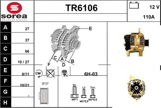 Sera TR6106 - Генератор autozip.com.ua