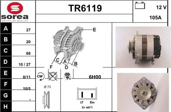 Sera TR6119 - Генератор autozip.com.ua