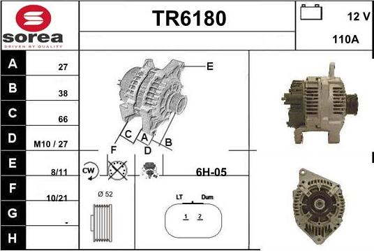 Sera TR6180 - Генератор autozip.com.ua