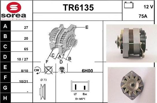 Sera TR6135 - Генератор autozip.com.ua