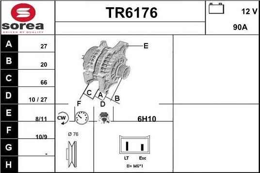 Sera TR6176 - Генератор autozip.com.ua