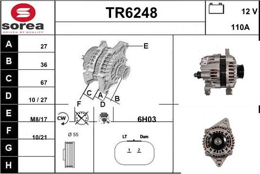 Sera TR6248 - Генератор autozip.com.ua