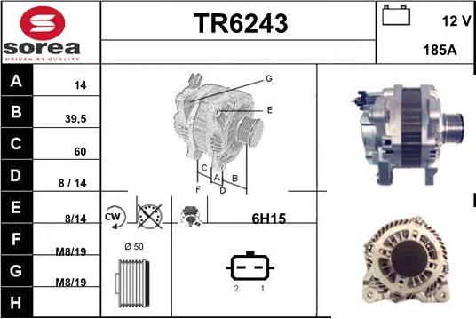 Sera TR6243 - Генератор autozip.com.ua