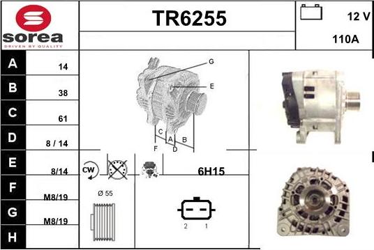 Sera TR6255 - Генератор autozip.com.ua