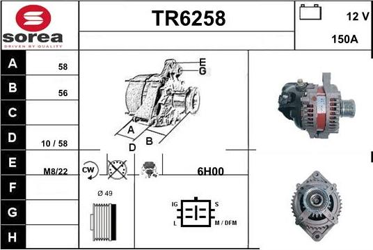 Sera TR6258 - Генератор autozip.com.ua