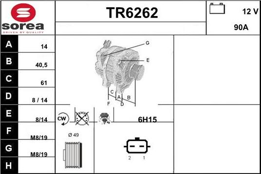 Sera TR6262 - Генератор autozip.com.ua