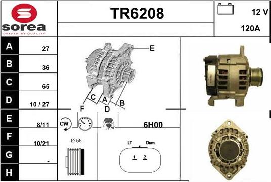 Sera TR6208 - Генератор autozip.com.ua