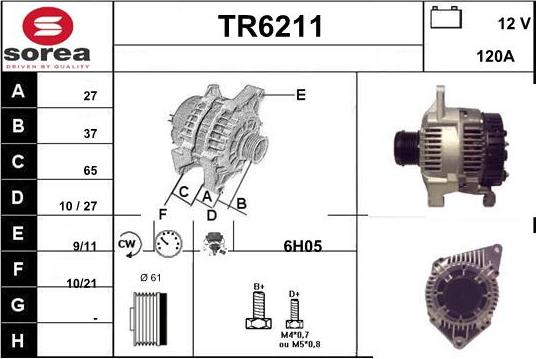 Sera TR6211 - Генератор autozip.com.ua