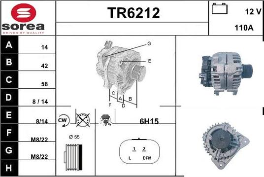 Sera TR6212 - Генератор autozip.com.ua