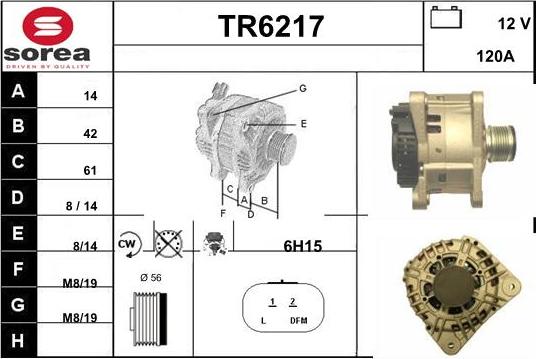 Sera TR6217 - Генератор autozip.com.ua