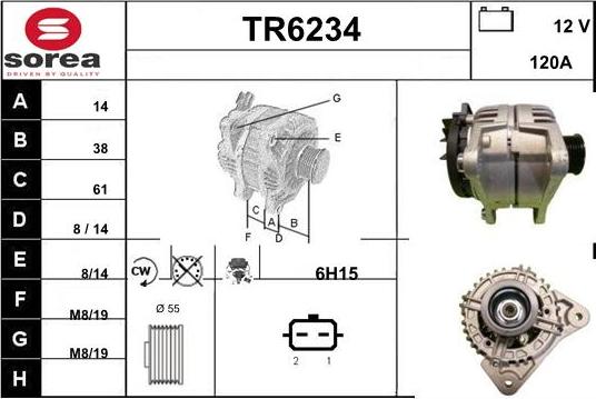 Sera TR6234 - Генератор autozip.com.ua