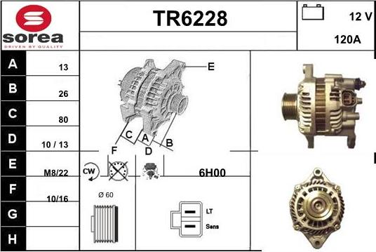 Sera TR6228 - Генератор autozip.com.ua