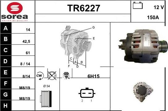 Sera TR6227 - Генератор autozip.com.ua