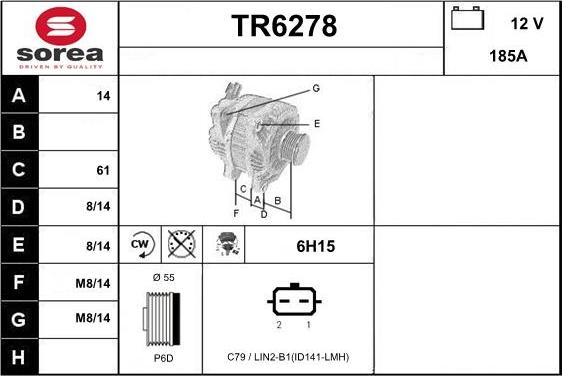 Sera TR6278 - Генератор autozip.com.ua