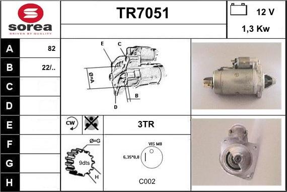 Sera TR7051 - Стартер autozip.com.ua