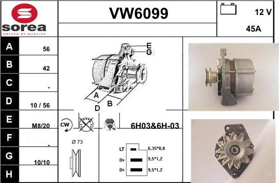 Sera VW6099 - Генератор autozip.com.ua